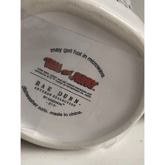 Rae Dunn Tom And Jerry With Cheese Topper Mug Double Sided NEW - Picture 6 of 6